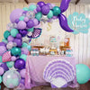 🎈 Mermaid Balloon Arch Decoration Set – DIY Under the Sea Party Backdrop